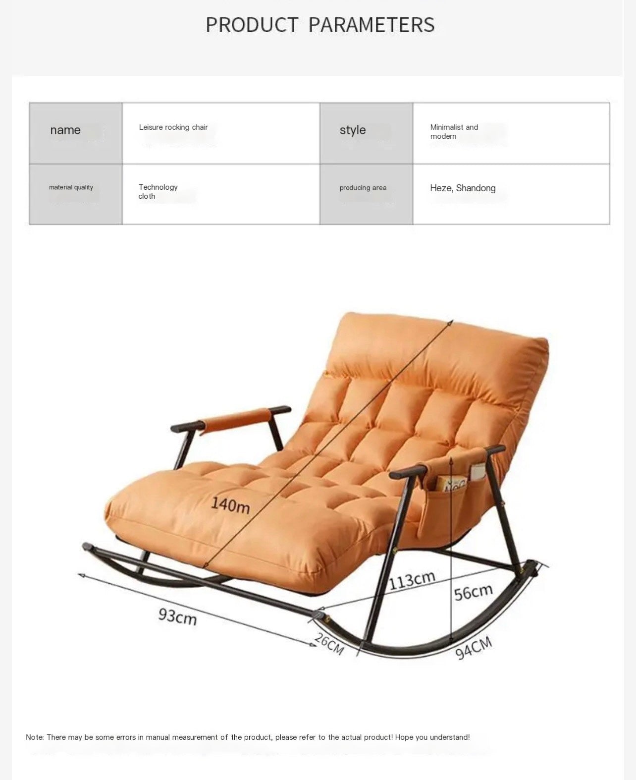 Swing chair- Double rocking chair