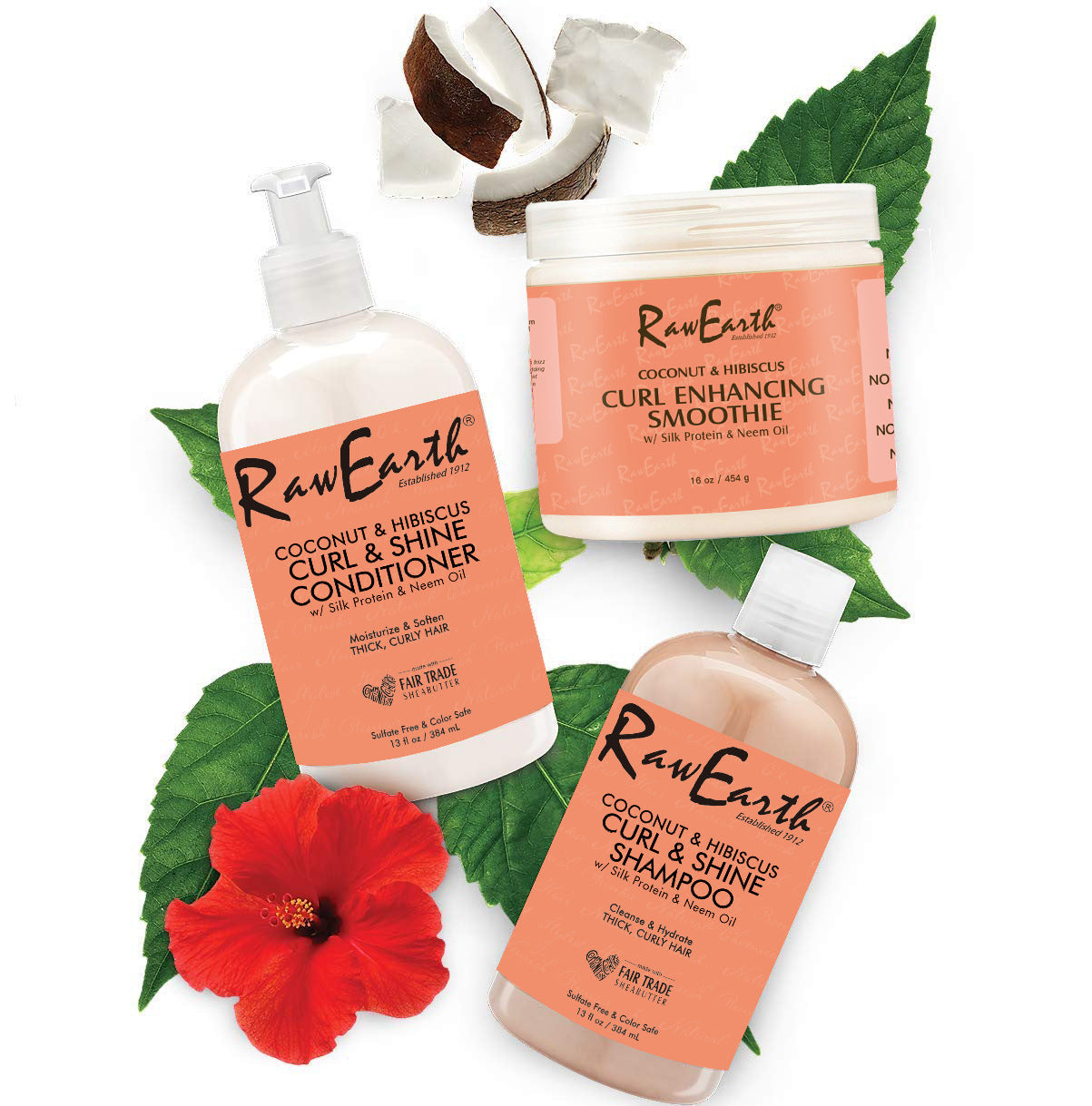 Coconut & Hibiscus Hair Care set