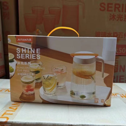 Shine series glass cup set-telegram