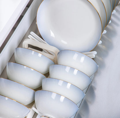 Blue Ming Bone China set.