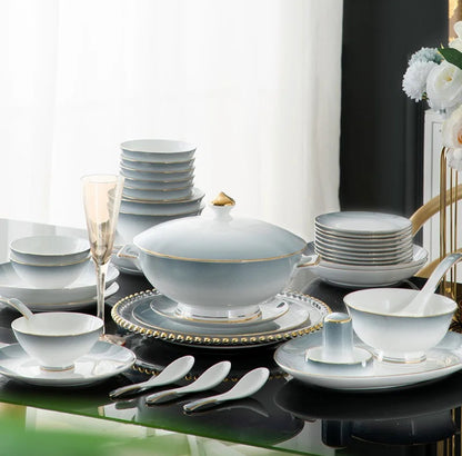 Blue Ming Bone China set.